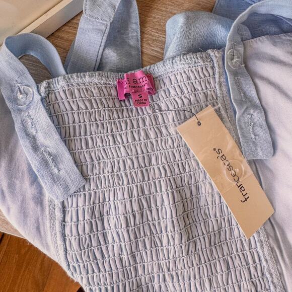 NWT - Miami of Francesca’s, Syndie Keyhole Light BlueTank Top-Women’s Size Small - Picture 6 of 7